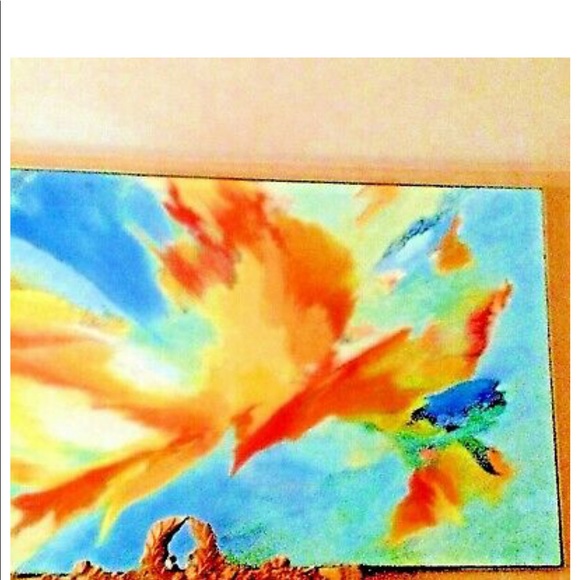 Mid Century Modern Large Oil Painting 1960’s - Picture 10 of 12